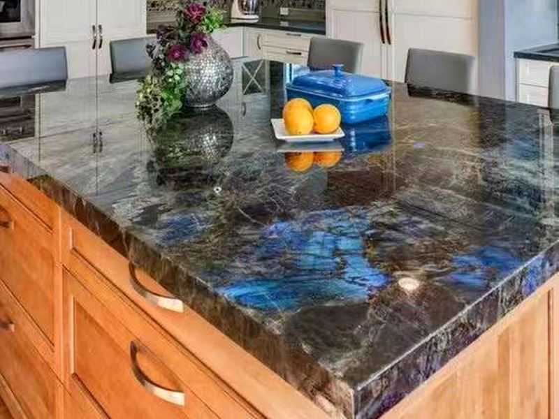 Labradorite Blue Granite kitchen countertop (2)