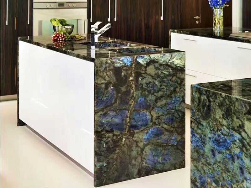 Labradorite Blue Granite vanity top (1) Labradorite Blue Granite vanity top (1)