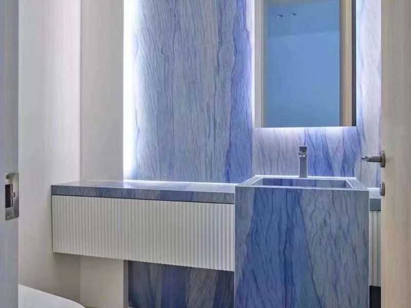 azul macaubas quartzite bathroom decoration (1)