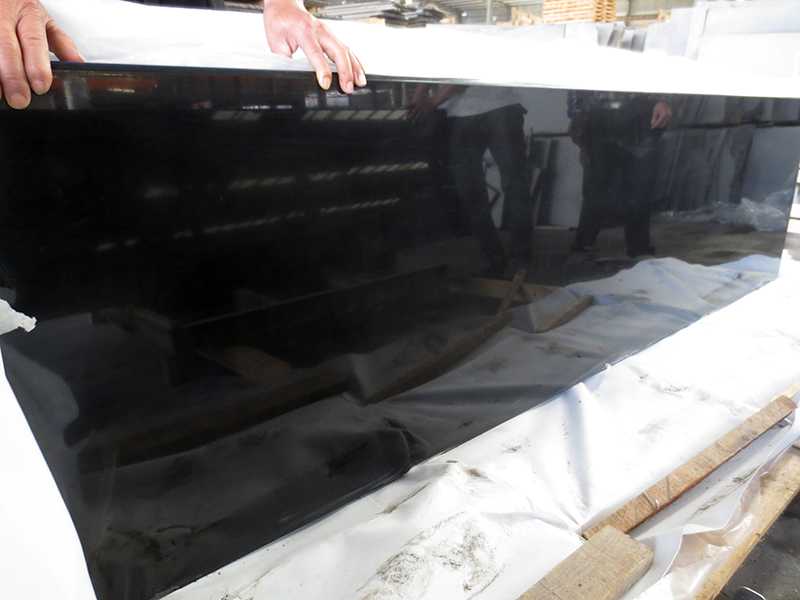 polished China black granite kitchen countertops 1 polished China black granite kitchen countertops 1
