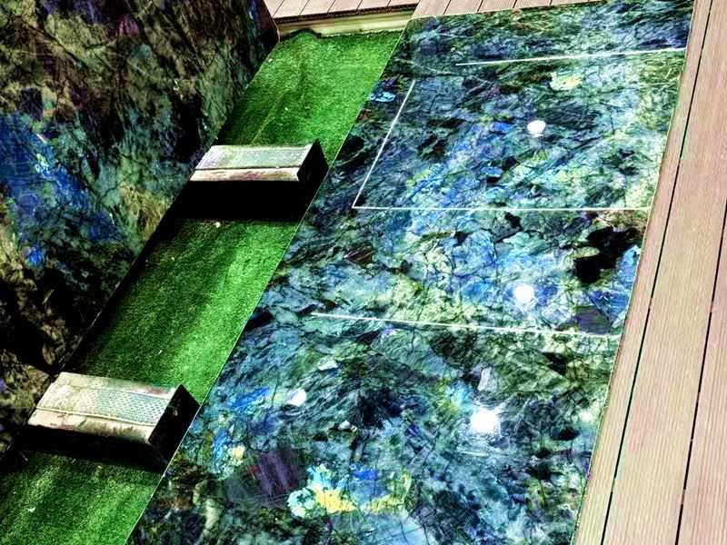 polished Labradorite Blue Granite slab (16)