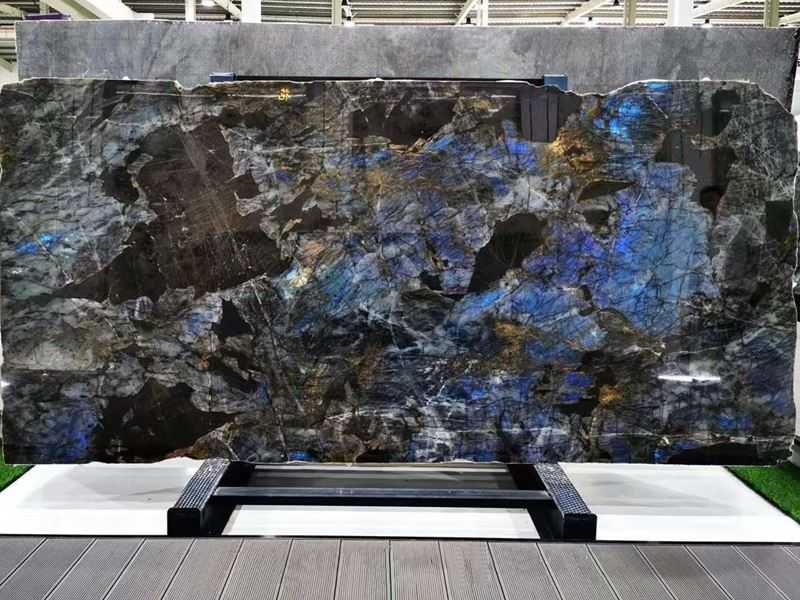 polished Labradorite Blue Granite slab (8) polished Labradorite Blue Granite slab (8)