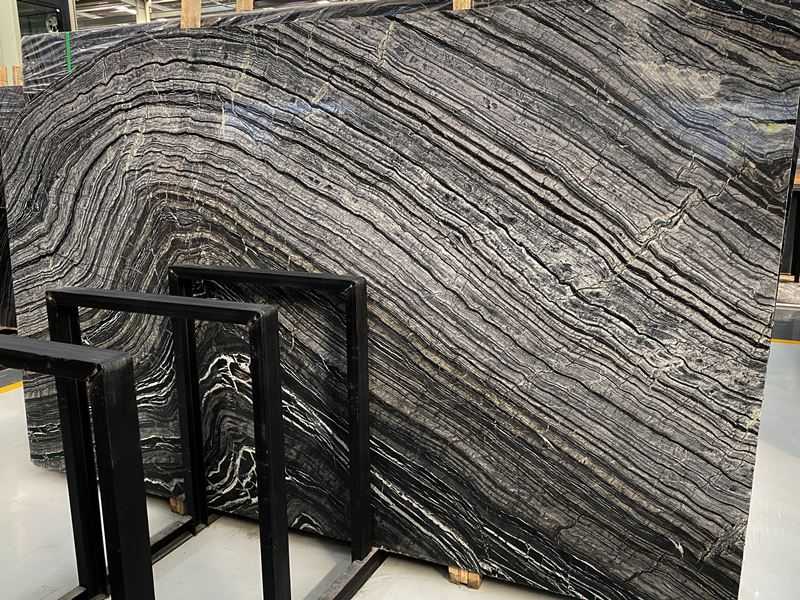 polished kenya black marble slab (9)