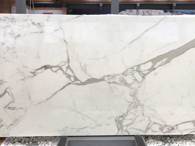 polished white calacatta marble slab (11) polished white calacatta marble slab (11)
