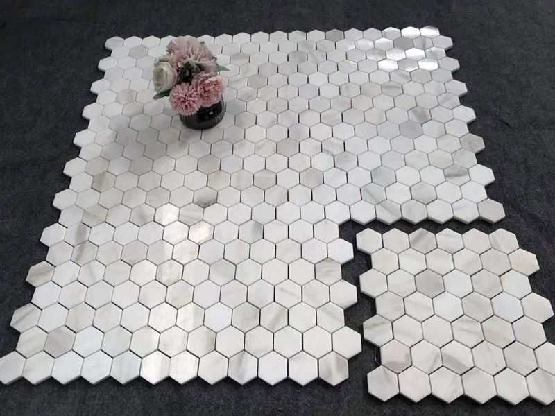 white calacatta marble mosaic tile (3) white calacatta marble mosaic tile (3)