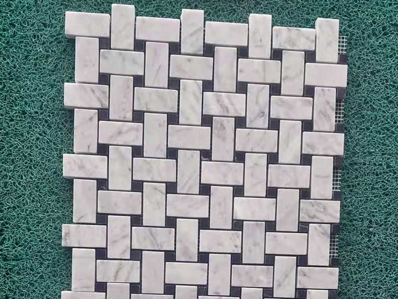 white carrara marble mosaic tile (1) white carrara marble mosaic tile (1)