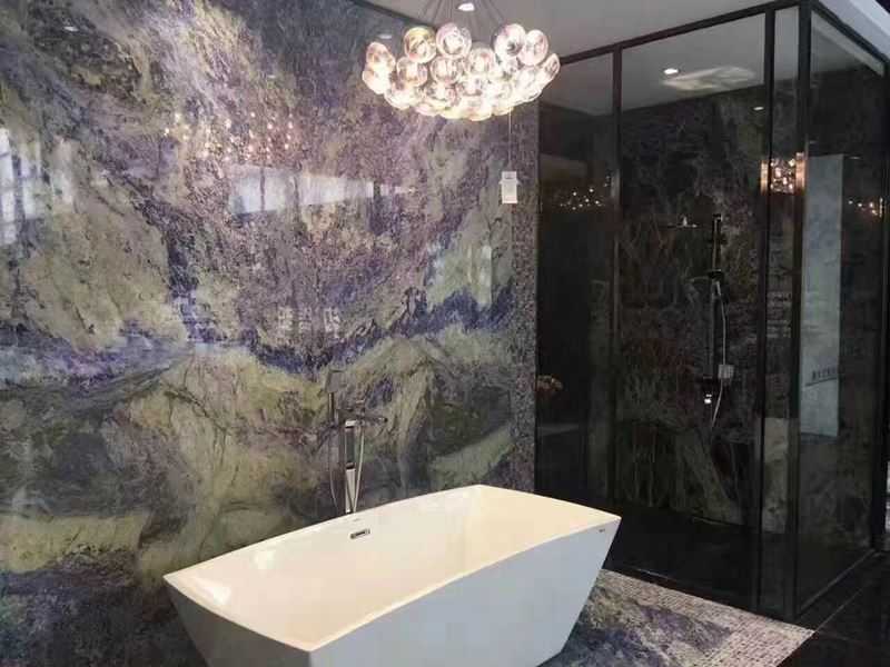 blue bahia granite bathroom decoration