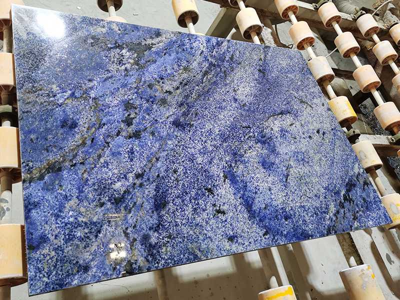 polished blue bahia granite slab (7)