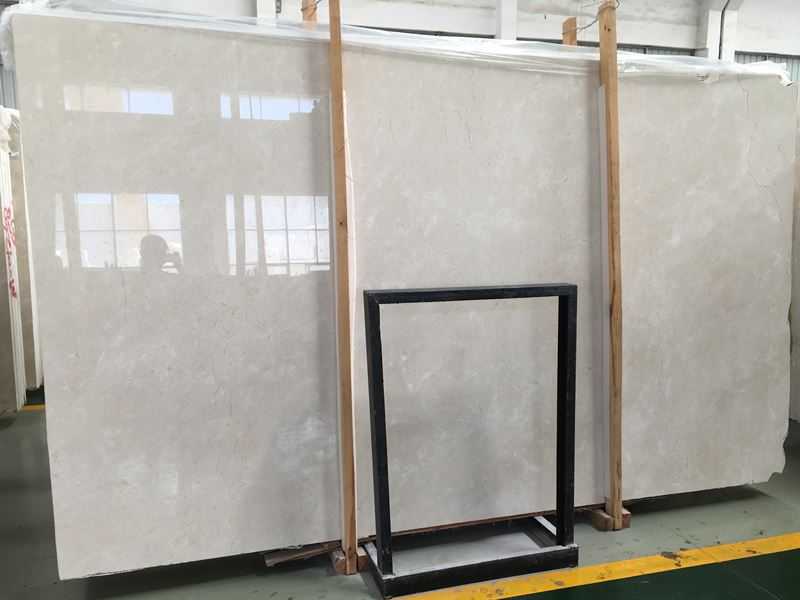 polished crema marfil marble slab (6)