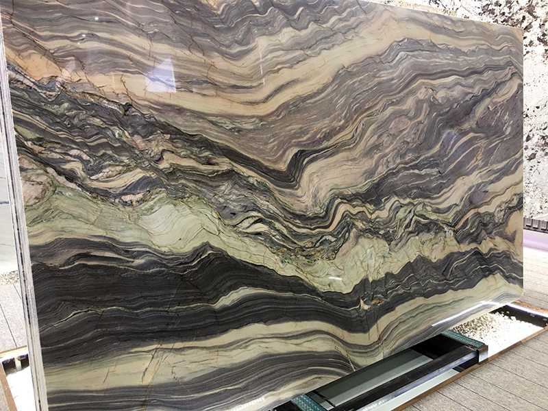 polished fusion blue quartzite slab (14)