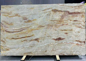 polished Nacarado Quartzite slab 4