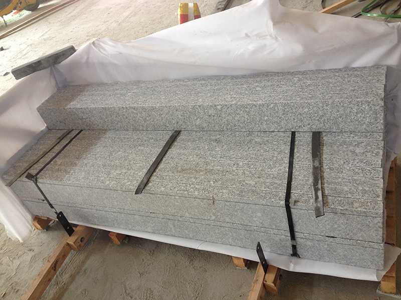 flamed light grey granite windowsill 4