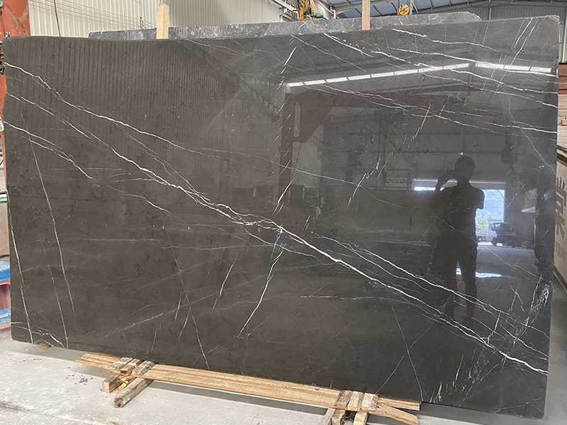 polished pietra grey marble slab 11