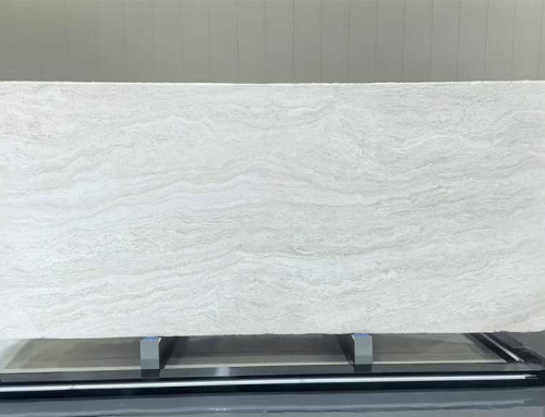 White Travertine Slab